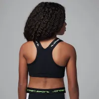 Nike Jordan Dri-FIT Sport Big дитячі Indy Bra колір чорний