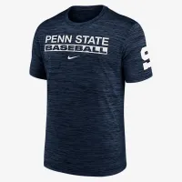 Penn State Nittany Lions Velocity Baseball Wordmark Stack чоловічі Nike Dri-FIT College футболка блакитний