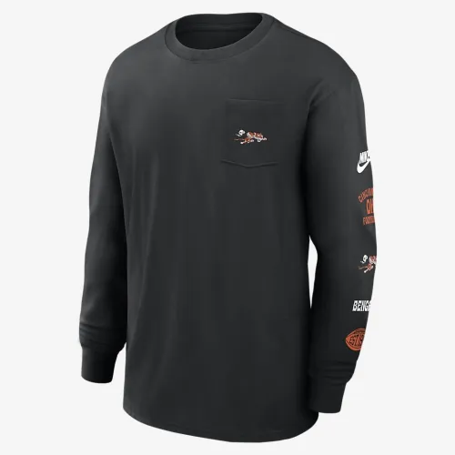 Cincinnati Bengals Rewind Max90 Pocket чоловічі Nike NFL Long-Sleeve футболка колір чорний