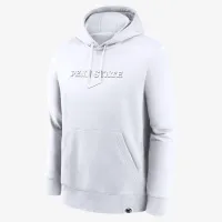 Penn State Nittany Lions Statement Wordmark Lockup Heavyweight чоловічі Nike College Pullover Толстовка з капюшоном колір білий