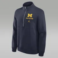 Nike Michigan Wolverines Primetime Club чоловічі Jordan College 1/2-Zip Crew блакитний