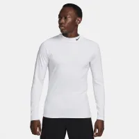 Nike Pro мужские Dri-FIT Warm Long-Sleeve Fitness Mock цвет белый