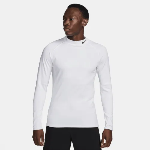 Nike Pro чоловічі Dri-FIT Warm Long-Sleeve Fitness Mock колір білий