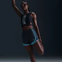 Nike Tempo женская Dri-FIT Mid-Rise Brief-Lined Running шорты синий