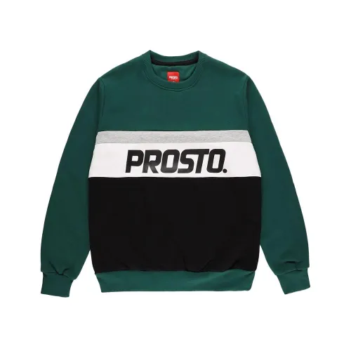Кофта/футболка Prosto Klasyk Crewneck Edore KL222MSWE1061 - чорно-зелена