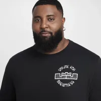 Nike LeBron мужские Max90 Long-Sleeve баскетбольные футболка цвет черный
