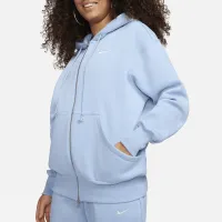 Nike Sportswear Phoenix Fleece женская оверсайз Full-Zip Толстовка с капюшоном синий