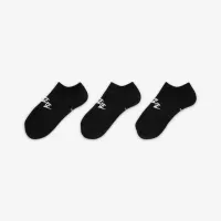 Nike Sportswear Everyday Essential No-Show Socks (3 Pairs) Black