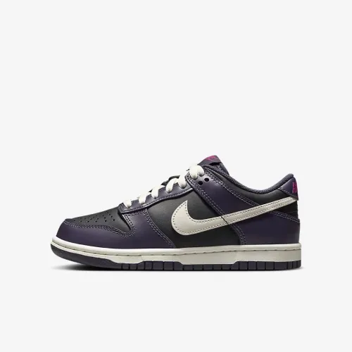 Nike Dunk Low Big детские Кроссовки цвет черный