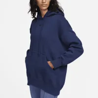 Nike Sportswear Phoenix Fleece жіноча оверсайз Pullover Толстовка з капюшоном блакитний