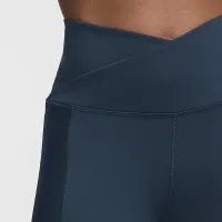 Nike One Wrap женская С высокой Талией 7/8 лосины синий