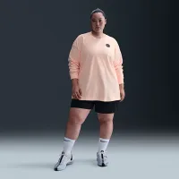 Nike Sabrina женская Long-Sleeve баскетбольные футболка (большие размеры) Pink