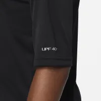 Nike Dri-FIT Big дитячі (для хлопчиків) Short-Sleeve Hydroguard колір чорний