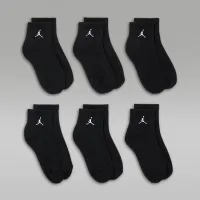 Nike Jordan Everyday Essentials Big дитячі Ankle шкарпетки (6 пар) колір чорний