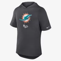 Miami Dolphins чоловічі Nike Dri-FIT NFL Hooded футболка колір сірий