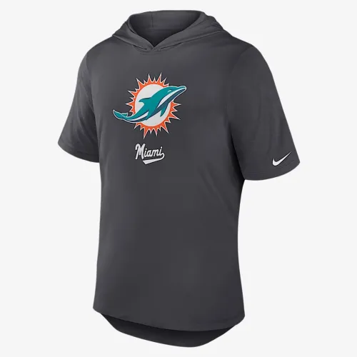 Miami Dolphins чоловічі Nike Dri-FIT NFL Hooded футболка колір сірий