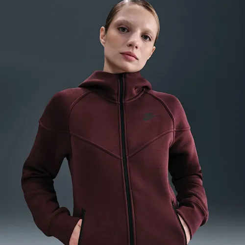 Nike Sportswear Tech Fleece Windrunner женская Full-Zip Толстовка с капюшоном цвет красный