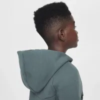 Nike Sportswear Tech Fleece Big дитячі Full-Zip Толстовка з капюшоном колір зелений