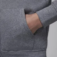Nike Jordan MJ Brooklyn Big детские Fleece Full-Zip Толстовка с капюшоном цвет серый