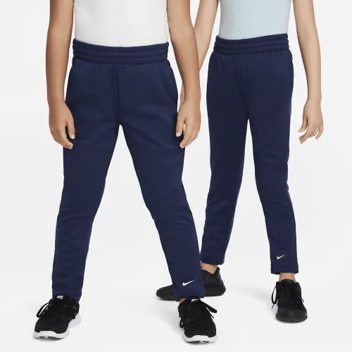 Nike Multi Big дитячі Therma-FIT Open-Hem тренувальні Pants блакитний