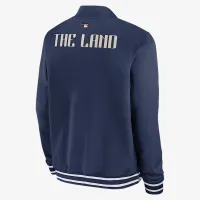 Cleveland Guardians Authentic Collection City Connect чоловічі Nike MLB Full-Zip Bomber Куртка блакитний