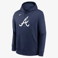Atlanta Braves Logo Club мужские Nike MLB Pullover Толстовка с капюшоном синий