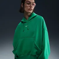 Nike Sportswear Phoenix Fleece жіноча Over-оверсайз Pullover Толстовка з капюшоном колір зелений