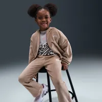 Nike Little дитячі 2-Piece Velour Flaколір червоний лосіни комплект колір коричневий