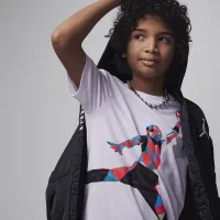 Nike Jordan Jumpman Heirloom Big дитячі Graphic T-Shirt колір білий