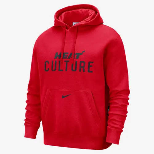 Miami Heat Club City Edition чоловічі Nike NBA Fleece Pullover Толстовка з капюшоном колір червоний