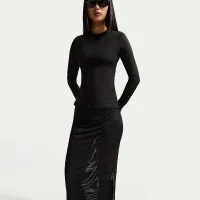 Nike Sportswear жіноча Slim Sheer Midi спідниця колір чорний