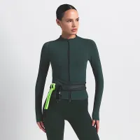 NikeSKIMS Vintage Seamless женская Full-Zip Куртка цвет зеленый
