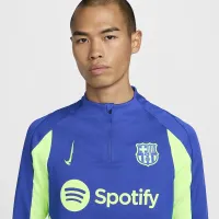 FC Barcelona Strike Third чоловічі Nike Dri-FIT Soccer Knit Drill Top блакитний