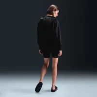 Nike Sportswear Phoenix Plush женская оверсайз Cozy Fleece Full-Zip Толстовка с капюшоном цвет черный