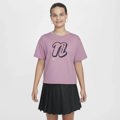 Nike Sportswear Girls' футболка колір фіолетовий