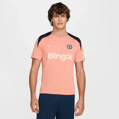 Chelsea FC Strike мужские Nike Dri-FIT Soccer Short-Sleeve Top Orange