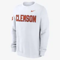 Clemson Tigers Sideline Dabo мужские Nike College Pullover Crew цвет белый