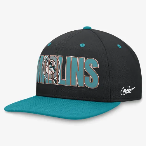 Florida Marlins Pro Cooperstown чоловічі Nike MLB Adjustable Hat колір чорний