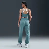 Nike Sportswear Phoenix Fleece женская С высокой Талией оверсайз Sweatpants синий