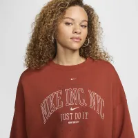 Nike Sportswear Phoenix Fleece женская Over-оверсайз Crew-Neck Graphic свитшот Orange