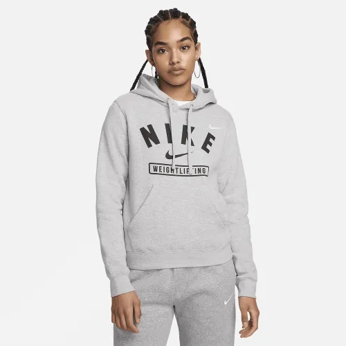 Nike женская Weightlifting Pullover Толстовка с капюшоном цвет серый