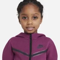 Nike Sportswear Tech Fleece Toddler Zip Толстовка с капюшоном and Pants набор цвет красный