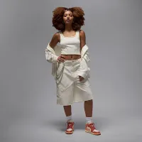 Nike Air Jordan 1 Mid жіноча Кросівки колір білий