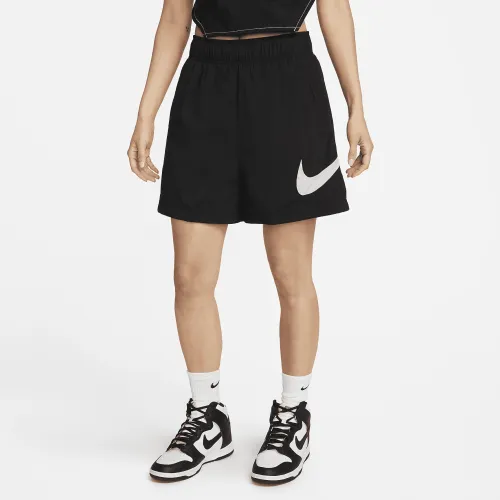 Nike Sportswear Essential женская High-Rise Woven шорты цвет черный