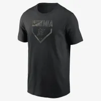 Miami Marlins Camo мужские Nike MLB футболка цвет черный