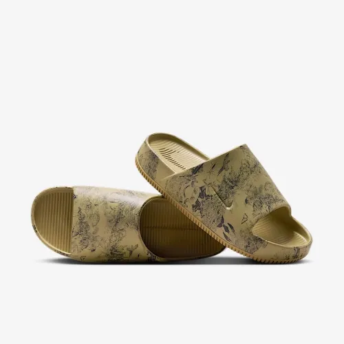Nike Calm Printed мужские Slides цвет коричневый