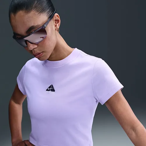 Nike ACG женская Dri-FIT Short-Sleeve футболка цвет фиолетовый