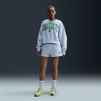 NikeCourt Phoenix Fleece жіноча Over-оверсайз Crew-Neck Tennis світшот колір сірий