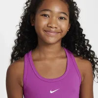 Nike One Fitted Big дитячі (Girls') Dri-FIT Tank колір фіолетовий