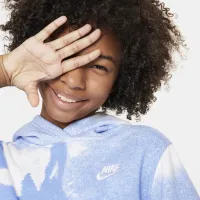 Nike Sportswear Club Fleece Big дитячі Pullover Толстовка з капюшоном блакитний
